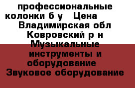 профессиональные колонки б/у › Цена ­ 8 000 - Владимирская обл., Ковровский р-н Музыкальные инструменты и оборудование » Звуковое оборудование   